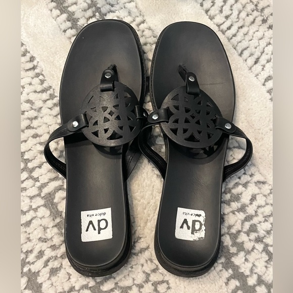 Dolce Vita Black Sandals - size 10 - Picture 1 of 4